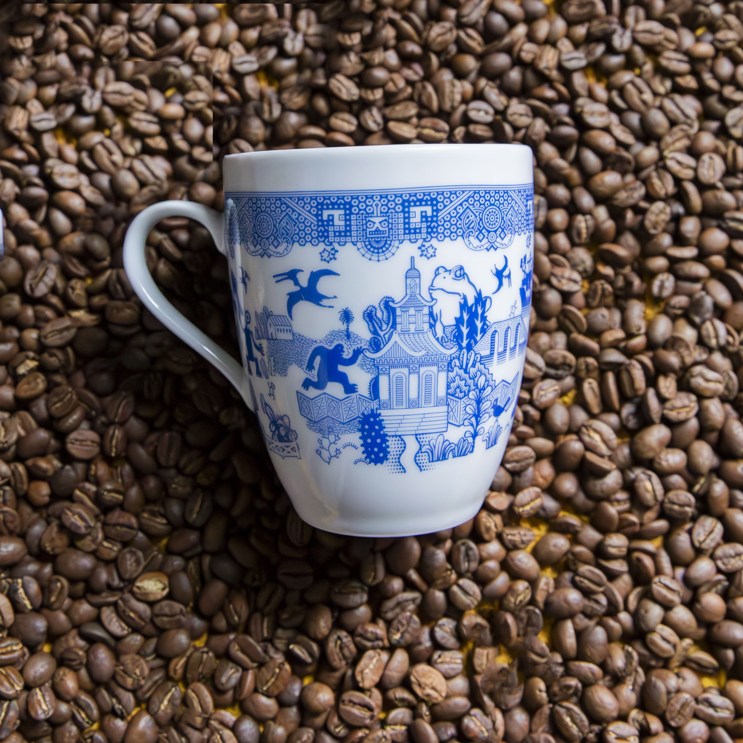 TCBW Mug with Coffee Beans